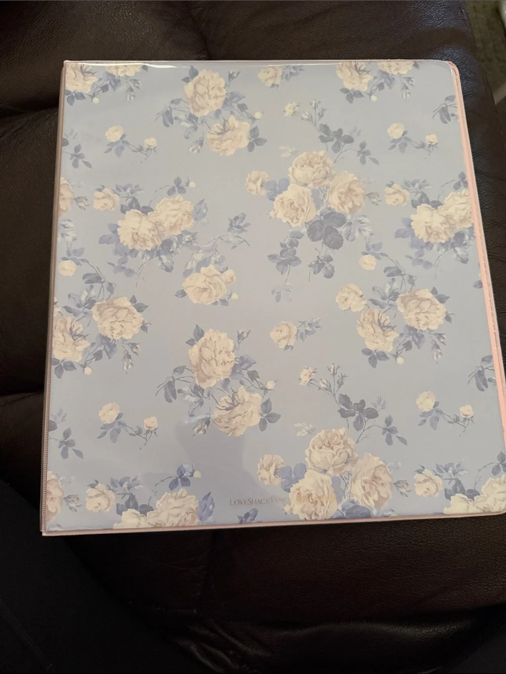 LoveShackFancy Blue binder